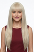 EVEREST - Lace Front Ice Ash Blonde Long Straight Wig with Fringe - by Queenie Wigs