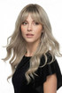 ALLEGRA - Lace Front Ombre Ash Blonde Curls with Fringe - by Queenie Wigs
