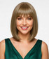 ARIANA - Lace Front Light Brown Straight Bob with Fringe - by Queenie Wigs