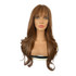 CORA - Lace Front Medium Brown Long Waves with Fringe - by Queenie Wigs