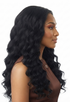 RAIN - Lace Front Long Black Curly Wig - by Queenie Wigs