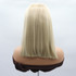 BRIELLE - Lace Front Platinum Blonde Straight Wig - by Queenie Wigs