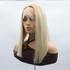 BRIELLE - Lace Front Platinum Blonde Straight Wig - by Queenie Wigs