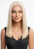 BRIELLE - Lace Front Platinum Blonde Straight Wig - by Queenie Wigs