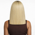 PARIS - Lace Front Light Blonde with Dark Roots Straight Wig - by Queenie Wigs