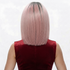 KITTY - Lace Front Dusty Pink with Dark Roots Straight Wig - by Queenie Wigs