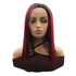 VERITY - Lace Front Burgundy with Dark Roots Straight Wig - by Queenie Wigs