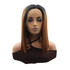 SUNNY - Lace Front Auburn Brown with Dark Roots Straight Wig - by Queenie Wigs