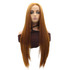 TIFFANY - Lace Front Long Light Auburn Straight Wig - by Queenie Wigs