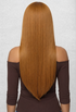 TIFFANY - Lace Front Long Light Auburn Straight Wig - by Queenie Wigs