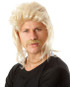 Mullet & Mo - 80's Blonde Mullet Wig & Moustache Set