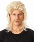 Mullet & Mo - 80's Blonde Mullet Wig & Moustache Set