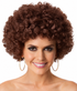 Party Afro (Brown) Costume Wig - Unisex - by Allaura