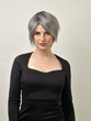 LOLA - DELUXE Silver Grey Ombre Pixie Fashion Wig - by Allaura