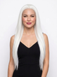 CLEMENTINE - Lace Front White Long Straight Wig - by Queenie Wigs
