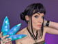 KPop Hunter Zoey Wig Black/Blue Buns with Short Bangs