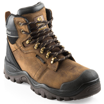 Buckler Boots BSH009WPBR Safety Lace Boot Brown Leather - UK 9 / EU 43 (BSH009WPBR-09)