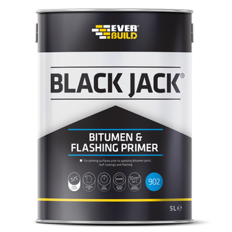 Everbuild 902 Black Jack Bitumen & Flashing Primer - 1 Litre (Black) (90201)