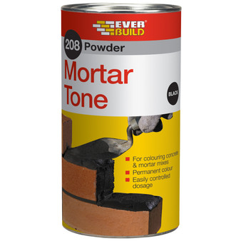 Everbuild 208 Powder Mortar Tone Black 1kg