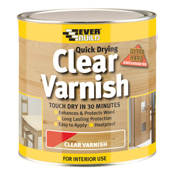 Everbuild Clear Varnish Matt 2.5 Litre