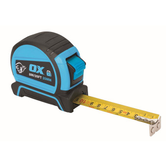OX Pro Dual Auto Lock Tape Measure - 8m OX-P505208
