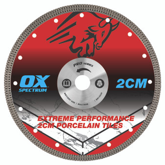 OX Pro 2CM Porcelain Cutting Blade - 350/25.4/20mm (2CM-350/25/20)