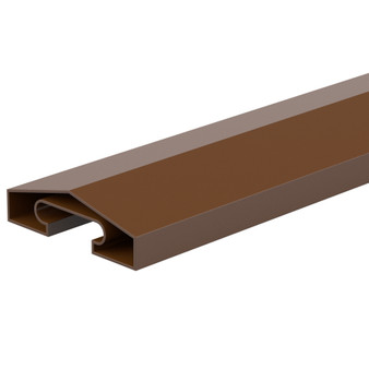 Fencemate Dura Post Capping Rail 65mm 1830mm Sepia Brown (808165B)