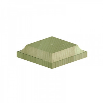 Birkdale Decking Post Base Green Treated 70 x 70 x 16mm For 50mm Finials (B727050G)