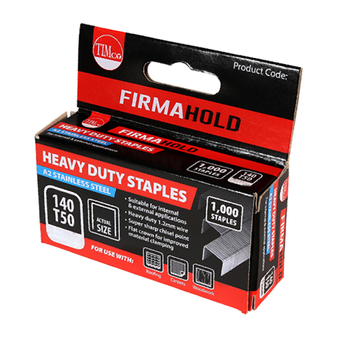 FirmaHold Heavy Duty Chisel Point A2 Stainless Steel Staples 12mm (1000 Box) (377261)