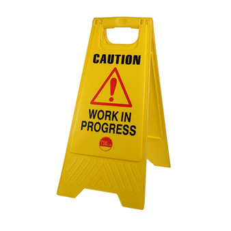 Timco Caution Work in Progress A-Frame Safety Sign - 610 x 300 x 30 (1 Bag) (747159)