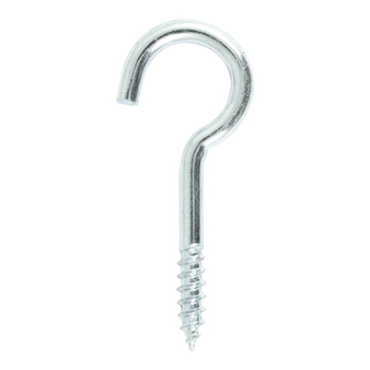 Timco Screw Hooks Silver - 60mm (4 Pack Bag) (60SHP)