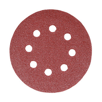 Timco Random Orbital Sanding Discs 60 Grit Red - 125mm (5 Pack) (231019) IMAGE