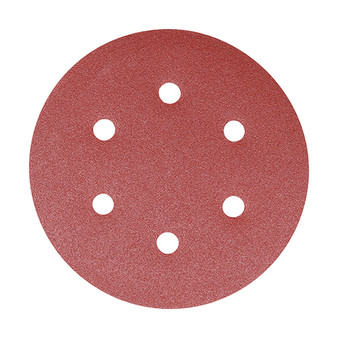 Timco Random Orbital Sanding Discs 80 Grit Red - 150mm (5 Pack) (231080) IMAGE