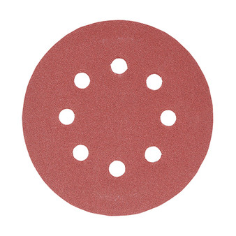 Timco Random Orbital Sanding Discs 180 Grit Red - 125mm (5 Pack) (231200) IMAGE