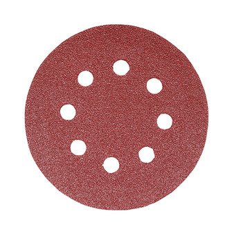 Timco Random Orbital Sanding Discs 120 Grit Red - 125mm (5 Pack) (231378) IMAGE