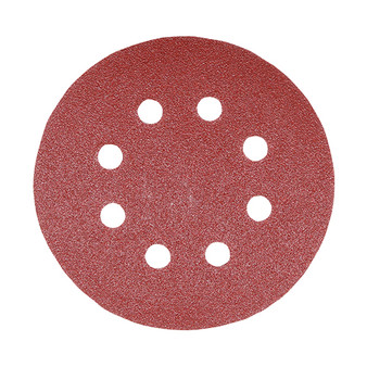 Timco Random Orbital Sanding Discs Mixed Red - 125mm (80/120/180) (5 Pack) (231992) IMAGE