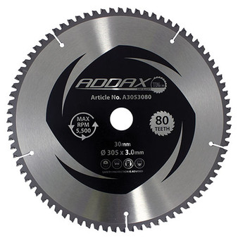 Timco -5° Circular Saw Blade - 305 x 30 (80 Teeth) (1 Pack) (A3053080) IMAGE