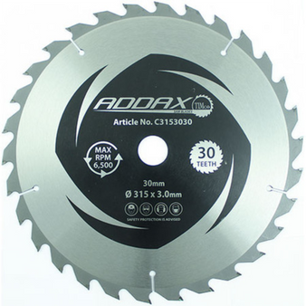 Addax Circular Saw Blade Combination Medium - 165 x 30 (18 Teeth) (1 Pack) (C1653018)