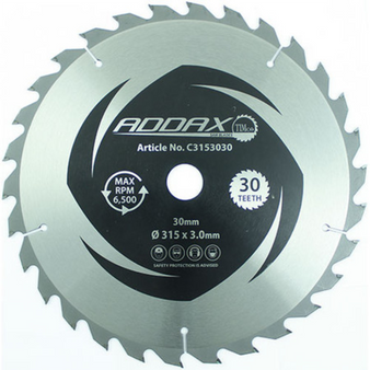 Addax Circular Saw Blade General Purpose Coarse/Medium - 254 x 30 (30 Teeth) (1 Pack) (C2543030)