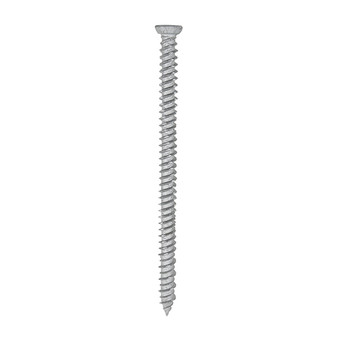 Timco Concrete Screws Flat Countersunk Exterior Silver - 7.5 x 120 (100 Pack) (120TCONR)