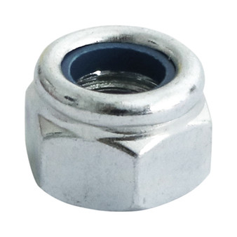 Timco Nylon Insert Nuts Type P DIN982 Silver - M8 (300 Pack) (8NPB)