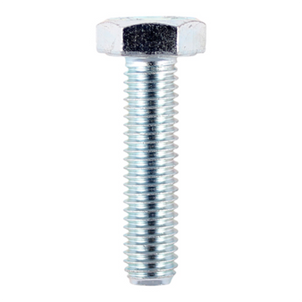 Timco High Tensile Steel Set Screws / Bolts (Silver) - M10 x 70mm (100 Pack Box) (S1070Z)