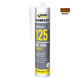 Everbuild Everflex Contract 125 One Hour Caulk 300ml - Brown (125BN)