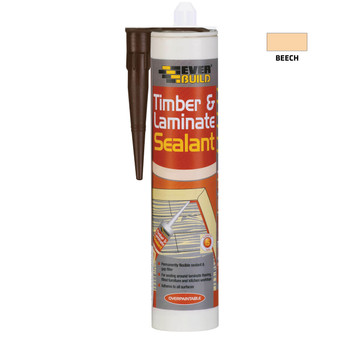 Everbuild Timber and Laminate Sealant 290ml - Beech (TIMBBCH)