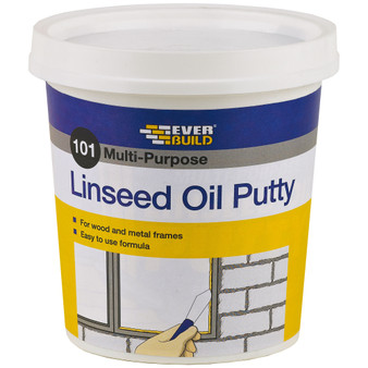 Everbuild 101 Multi Purpose Linseed Oil Putty Natural - 1kg (MPN1)