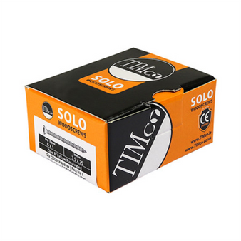 Timco Solo Double Countersunk Gold Woodscrews - 6.0 x 60 (60060SOLOC)