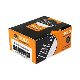 Timco Solo Countersunk Gold Woodscrews - 6.0 x 80