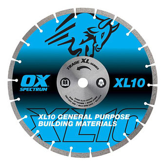 OX Tools Trade XL 10mm Segmented General Purpose Diamond Blade - 230mm (22.23mm Bore)