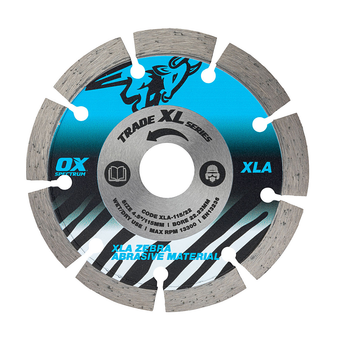 OX Tools Trade XL Abrasive Diamond Blade - 115mm (22.23mm Bore)