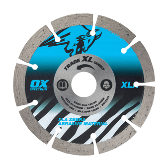 OX Tools Trade XL Abrasive Diamond Blade - 125mm (22.23mm Bore)